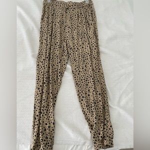 Cheetah print joggers